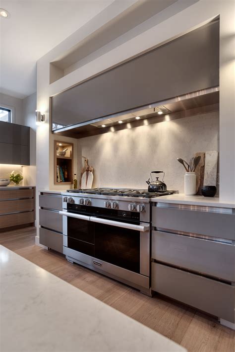 gray stainless steel cabinets